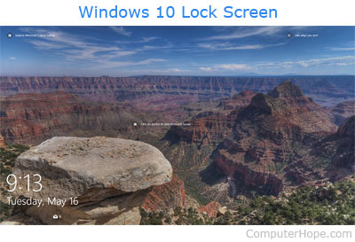 Pantalla de bloqueo de Windows 8